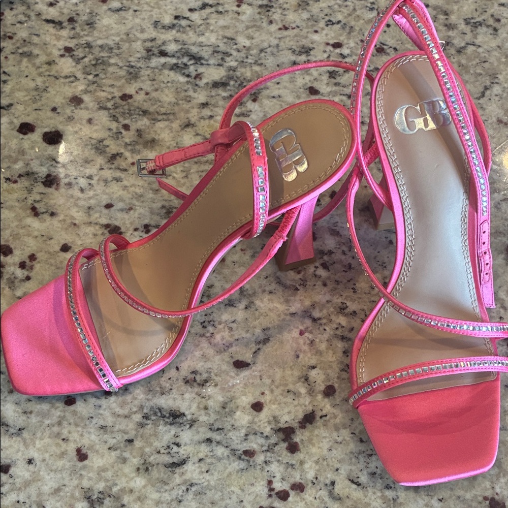Gianni Bini Vibrant Pink Strappy Heels